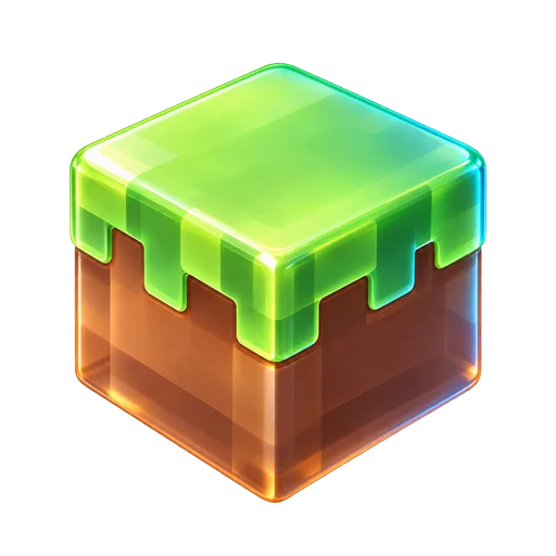 Glassy grass block
